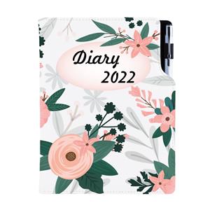 Diář DESIGN týdenní B5 2022 - Květiny