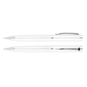 Luxusní kovové kuličkové pero Helena - stříbrná matná