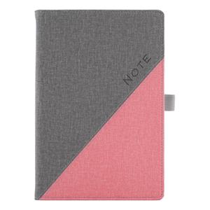 Notes - zápisník DIEGO A5 čtverečkovaný - šedá/růžová