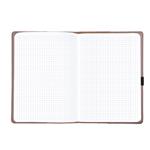 Notes - zápisník ELASTIC A5 čtverečkovaný - pudrová/černá gumička