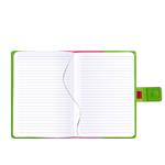 Notes - zápisník MAGNETIC B6 linkovaný - růžová/zelená