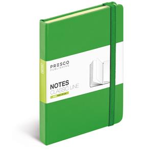 Notes - zápisník Tucson A5 linkovaný s gumičkou - zelená
