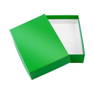 Papírová krabička s víkem typ 2 lepená 150x180 lesklá - zelená