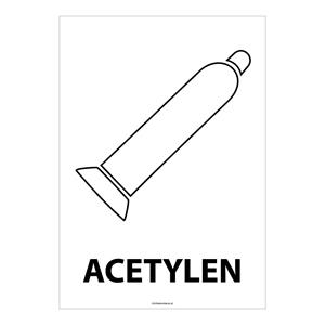 ACETYLEN, płyta PVC 2 mm, 148x210 mm