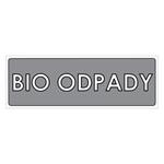 BIO ODPADY, naklejka 290x100 mm