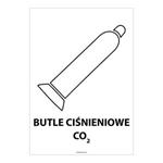 BUTLE CIŚNIENIOWE CO2, naklejka 148x210 mm