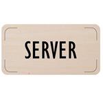 Cedulka na dveře - Server, dřevěná tabulka, 160 x 80 mm