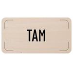 Cedulka na dveře - TAM, dřevěná tabulka, 160 x 80 mm
