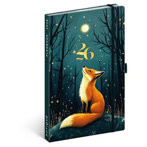 Čtrnáctidenní diář/notes 2026 A5 Liška