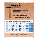 Čtyřměsíční kalendář Kvatro Kraft skládaný český 2027 - modrý