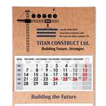 Čtyřměsíční kalendář Kvatro Kraft skládaný český 2027 - šedý