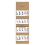 Čtyřměsíční kalendář Kvatro Kraft skládaný český se spirálou 2027 - šedý