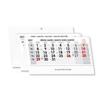 Čtyřměsíční kalendář Kvatro skládaný český se spirálou 2027 - šedý