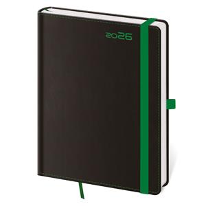 Denní diář A5 2026 Black Green