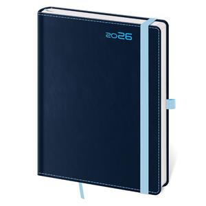 Denní diář A5 2026 Double Blue
