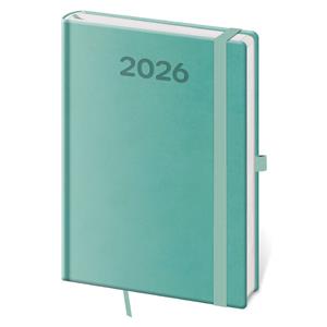 Denní diář A5 2026 Print Pop - světle zelená