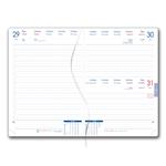 Diář AMOS denní A5 2027 český - šedá/oranžová gumička