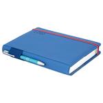 Diář AMOS denní A5 2027 polský - modrá/červená gumička