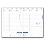 Diář AMOS týdenní A5 2027 český - modrá/modrá gumička