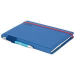 Diář AMOS týdenní A5 2027 polský - modrá/červená gumička