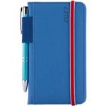 Diář AMOS týdenní kapesní 2027 český - modrá/červená gumička