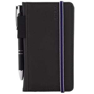 Diář AMOS týdenní kapesní 2027 polský - černá/modrá gumička