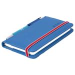 Diář AMOS týdenní kapesní 2027 polský - modrá/červená gumička