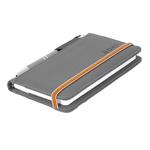 Diář AMOS týdenní kapesní 2027 polský - šedá/oranžová gumička