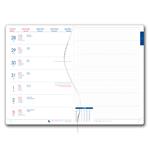 Diář AMOS týdenní speciál A5 2027 - černá/modrá gumička