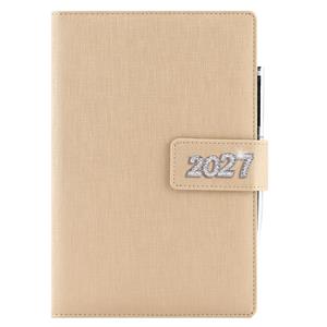 Diář BRILIANT denní A5 2027 český - zlatá