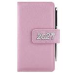 Diář BRILIANT týdenní kapesní 2027 český - světle růžová