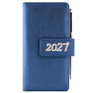 Diář BRILIANT týdenní kapesní 2027 polský - modrá