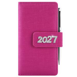 Diář BRILIANT týdenní kapesní 2027 polský - růžová