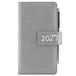 Diář BRILIANT týdenní kapesní 2027 polský - stříbrná