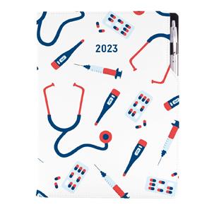 Diář DESIGN denní A4 2023 - Doktor