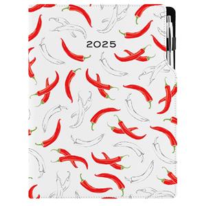 Diář DESIGN denní A4 2025 polský - Chilli