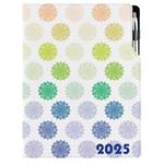 Diář DESIGN denní A4 2025 polský - Mandala barevná