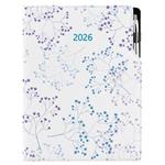 Diář DESIGN denní A4 2026 - Luční kvítí