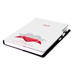 Diář DESIGN denní A4 2027 - bílá - Polsko - vlajka