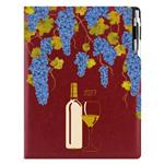 Diář DESIGN denní A4 2027 český - bordó - Víno