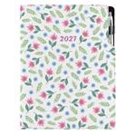 Diář DESIGN denní A4 2027 - Jarní květiny