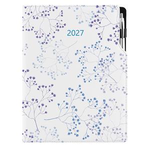 Diář DESIGN denní A4 2027 - Luční kvítí