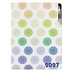 Diář DESIGN denní A4 2027 - Mandala barevná