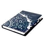 Diář DESIGN denní A4 2027 - modrá - Ornament