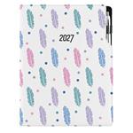 Diář DESIGN denní A4 2027 - Pírka