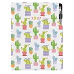 Diář DESIGN denní A4 2027 polský - Kaktus