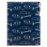 Diář DESIGN denní A4 2027 polský - modrá - Mustang