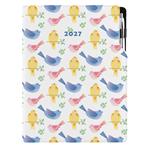 Diář DESIGN denní A4 2027 polský - Ptáci