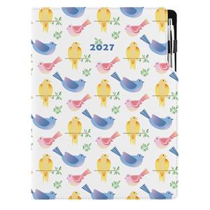 Diář DESIGN denní A4 2027 polský - Ptáci