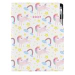 Diář DESIGN denní A4 2027 polský - Unicorn